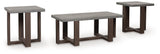 Dynnford Gray/Brown Table (Set of 3) by ASHLEY FURNITURE at Eve Furniture