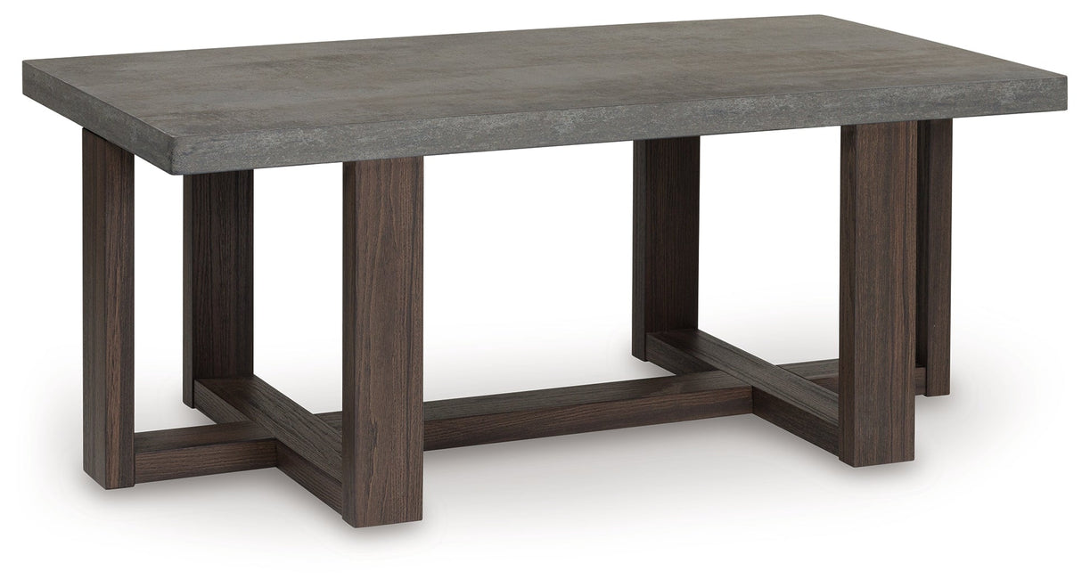 Dynnford Gray/Brown Table (Set of 3) by ASHLEY FURNITURE at Eve Furniture