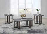 Dynnford Gray/Brown Table (Set of 3) by ASHLEY FURNITURE at Eve Furniture
