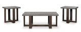 Dynnford Gray/Brown Table (Set of 3) by ASHLEY FURNITURE at Eve Furniture