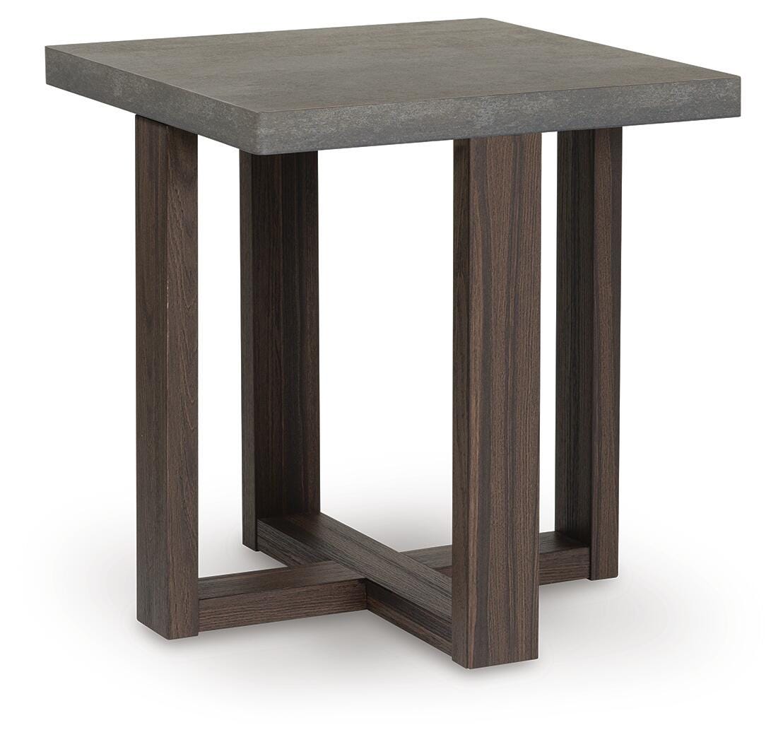 Dynnford Gray/Brown Table (Set of 3) by ASHLEY FURNITURE at Eve Furniture