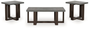 Dynnford Gray/Brown Table (Set of 3) by ASHLEY FURNITURE at Eve Furniture