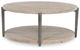Dyonton Light Grayish Brown Coffee Table by Ashley at Eve Furniture