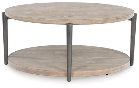 Dyonton Light Grayish Brown Coffee Table by Ashley at Eve Furniture