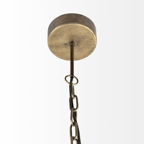 Dyson I Black Metal Triangular Orb Pendant Light by Mercana at Eve Furniture