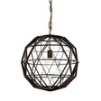 Dyson I Black Metal Triangular Orb Pendant Light by Mercana at Eve Furniture