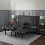 E255 Charcoal Cal King Adjustable Bed Base by Malouf at Eve Furniture