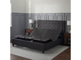 E255 Charcoal Twin XL Adjustable Bed Base by Malouf at Eve Furniture