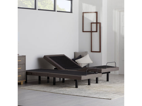 E455 Charcoal Full Adjustable Bed Base by Malouf at Eve Furniture
