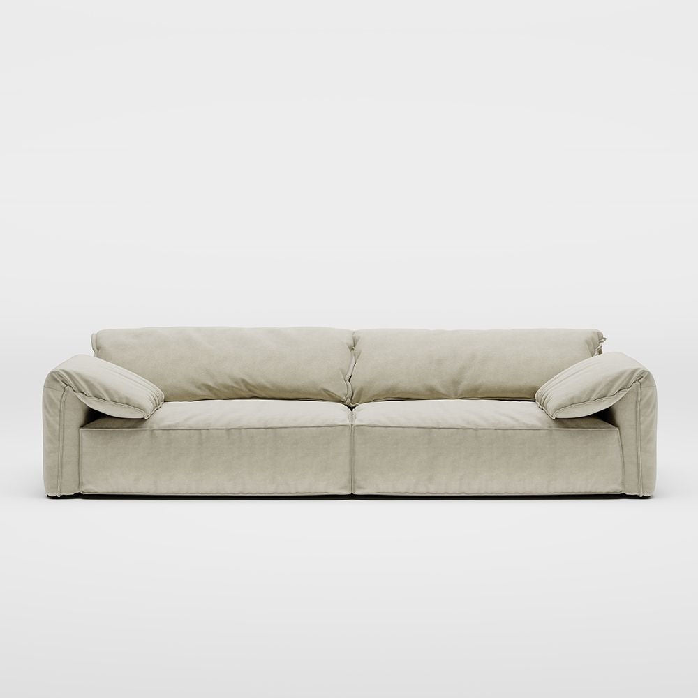 Jovi 110" Beige Fabric Sofa (LIMITED TIME ONLY)