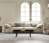 Jovi 110" Beige Fabric Sofa (LIMITED TIME ONLY)