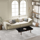 Jovi 110" Beige Fabric Sofa (LIMITED TIME ONLY)