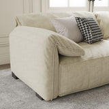 Jovi 110" Beige Fabric Sofa (LIMITED TIME ONLY)