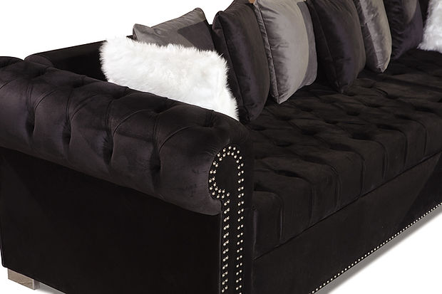 S8186 Milan Sectional (Black)