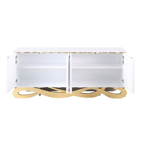 Tessa White Console Table by New Era Innovations at Eve Furniture
