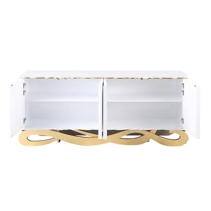 Isadora White Console Table by New Era Innovations at Eve Furniture