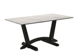 Nava White 7-Piece Dining Room Set by New Era Innovations at Eve Furniture