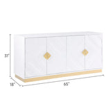 Paros White Console Table by New Era Innovations at Eve Furniture