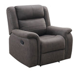 Max Brown 3-Piece Reclining Living Room Set