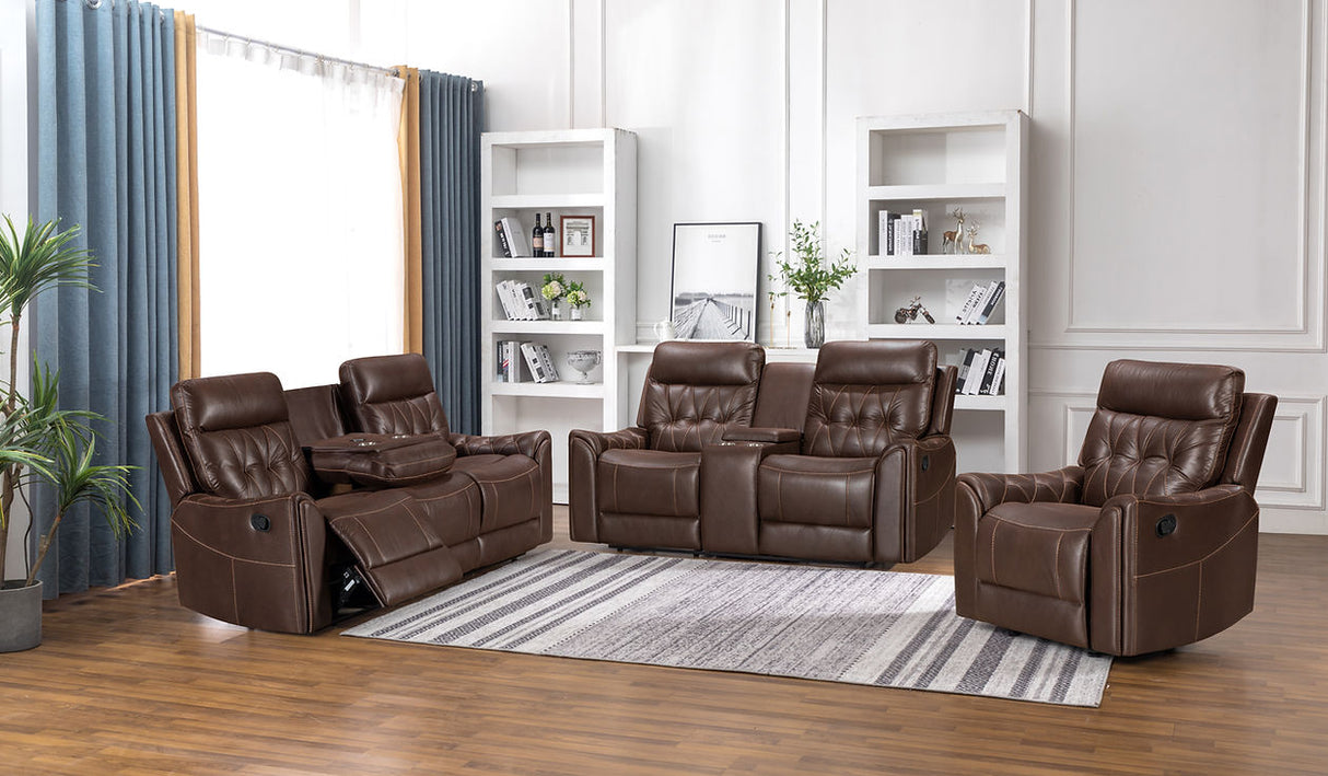 S6500 Rita (Brown) Reclining Living Room Set