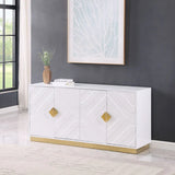 Paros White Console Table by New Era Innovations at Eve Furniture