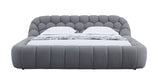 B127 Bubbles Queen Bed (Grey)