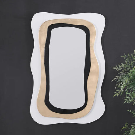 Nimbus White/Black Console Table by New Era Innovations at Eve Furniture