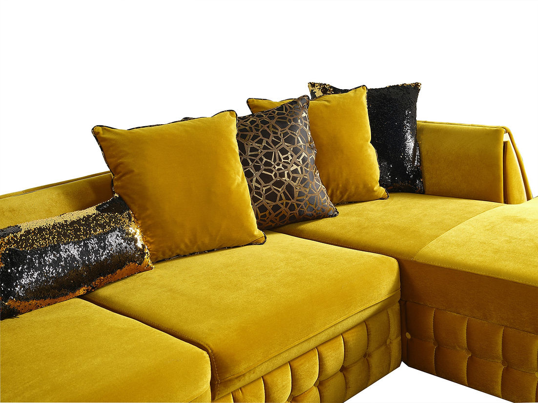 Sicilya Sectional (Mustard)