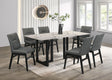 Farrin White 7-Piece Dining Room Set by New Era Innovations at Eve Furniture