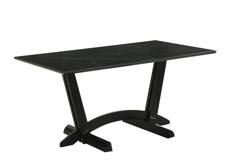 Nava White 7-Piece Dining Room Set by New Era Innovations at Eve Furniture