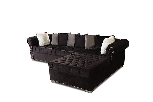 S8186 Milan Sectional (Black)