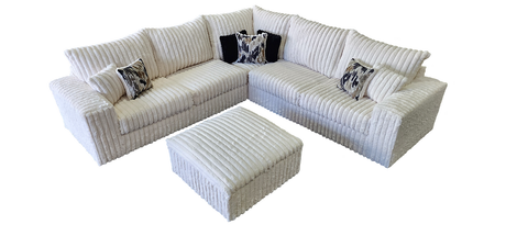 Noah Ivory 3-Piece Sectional by New Era Innovations at Eve Furniture