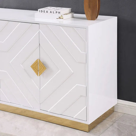 Paros White Console Table by New Era Innovations at Eve Furniture