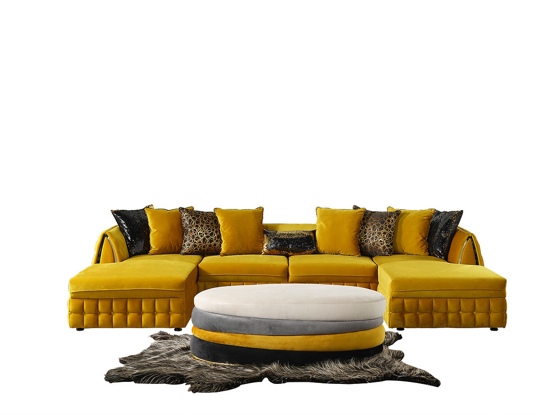 Sicilya Sectional (Mustard)