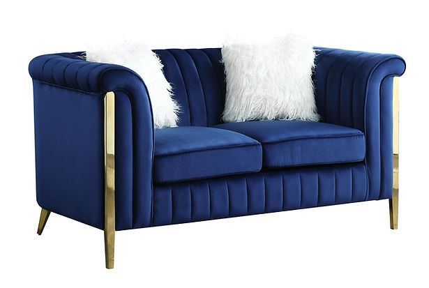 S8288 Fara (Blue/Gold) Living Room Set