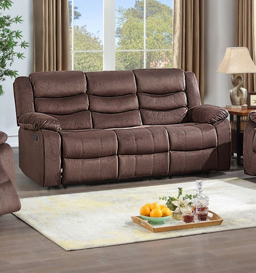 S8383 Miami Micro  3pc Reclining Living Room Set