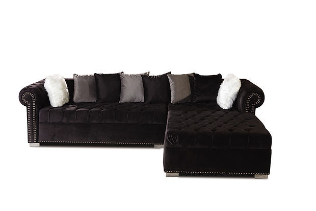 S8186 Milan Sectional (Black)