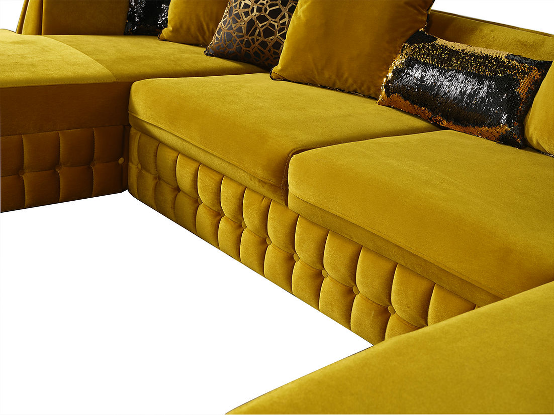 Sicilya Sectional (Mustard)