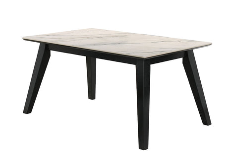 Dorri Black 7-Piece Dining Room Set by New Era Innovations at Eve Furniture