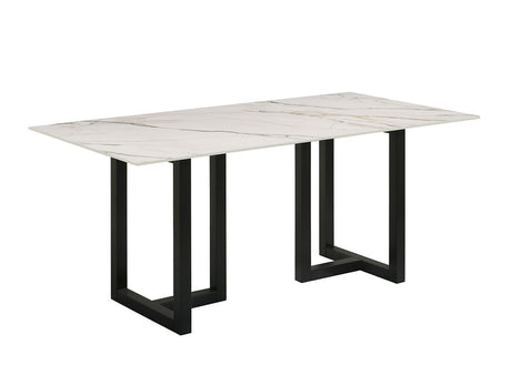 Farrin White 7-Piece Dining Room Set by New Era Innovations at Eve Furniture