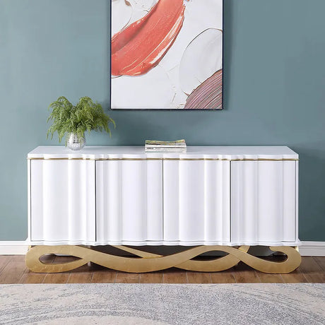 Isadora White Console Table by New Era Innovations at Eve Furniture
