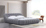 B127 Bubbles Queen Bed (Grey)