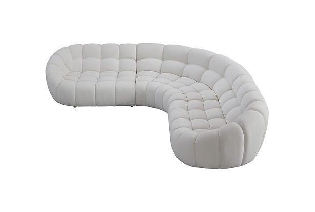 MI-2126B Bubbles White Sectional