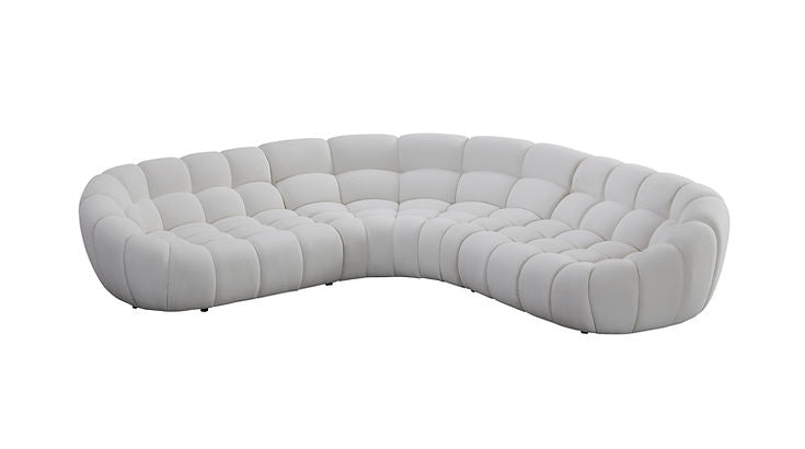 MI-2126B Bubbles White Sectional