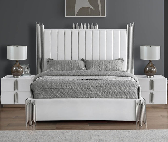 B840 Token White King Bed