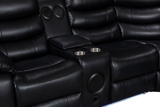 S8686 Turbo (Black) Power Reclining Sectional