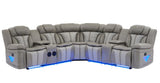 Innova Grey Reclining Sectional by New Era Innovations at Eve Furniture