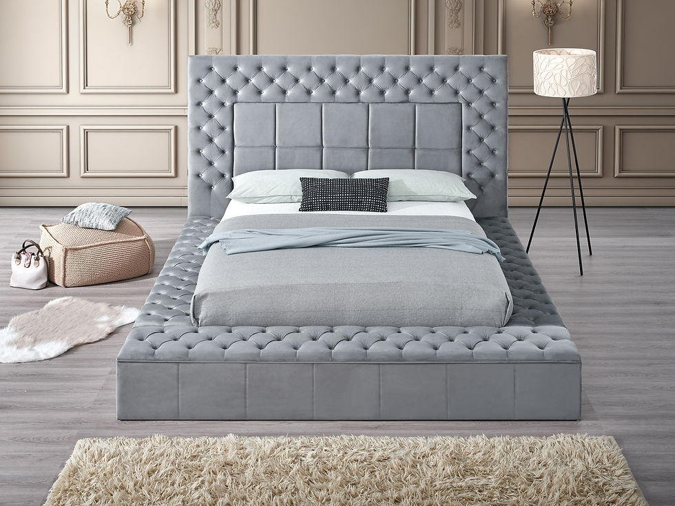 B9015 Emerald Grey Queen Bed