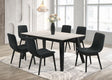 Dorri Black 7-Piece Dining Room Set by New Era Innovations at Eve Furniture