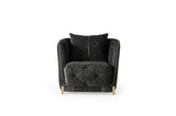 Elit Charcoal Living Room Set